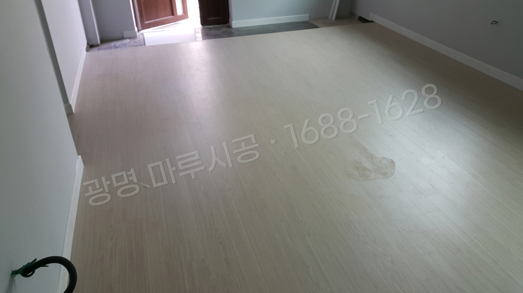 광명 소하동 강마루 한솔 울트라 워시오크 아파트 바닥공사 마루시공업체 시공 후